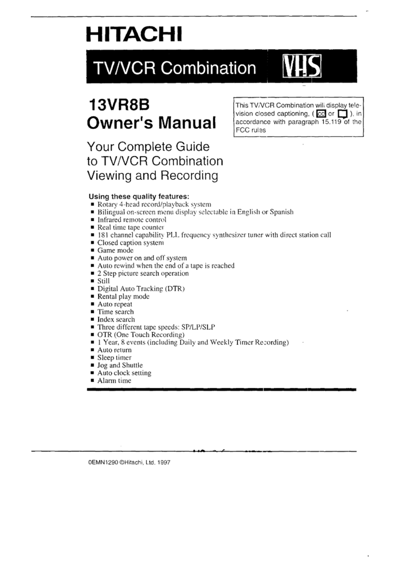 Hitachi 13VR8B owner's manual