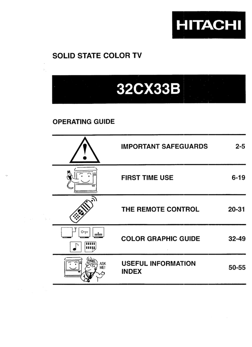 Hitachi 32CX33B User manual
