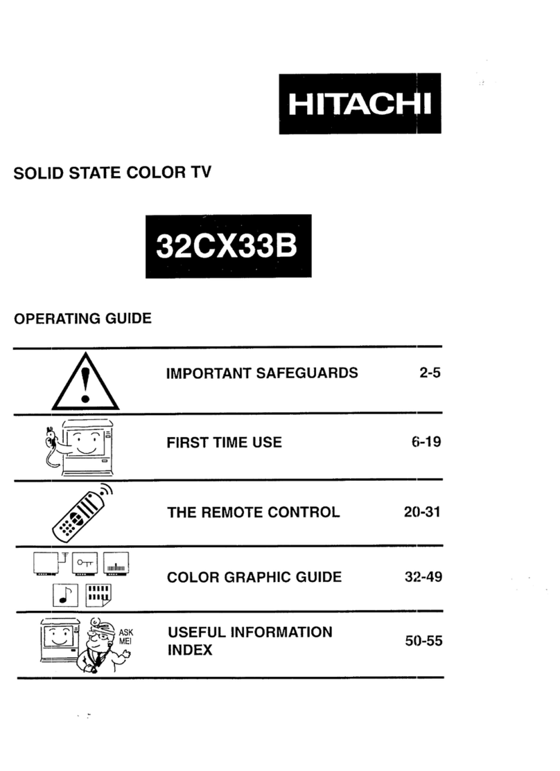 Hitachi 32CX33B User manual Hitachi 32CX33B User manual