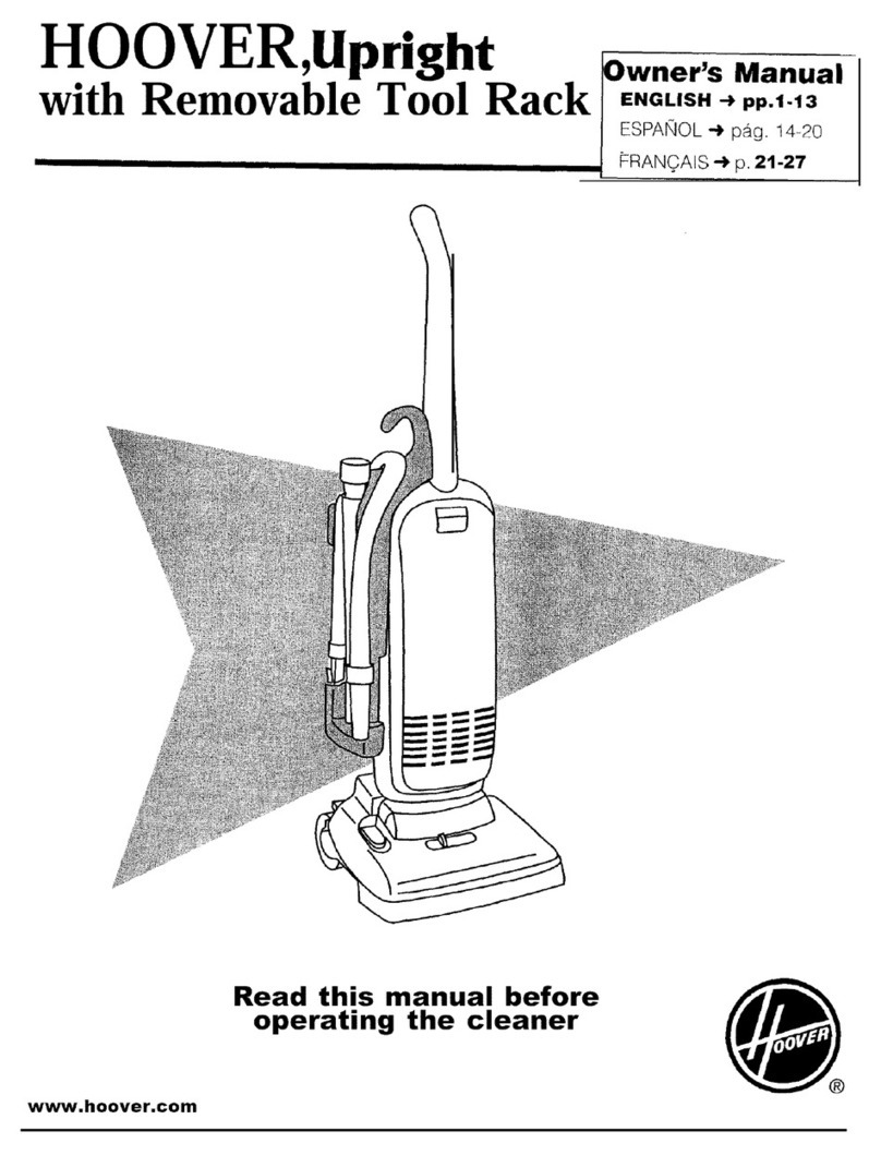 Hoover 38766019 owner's manual