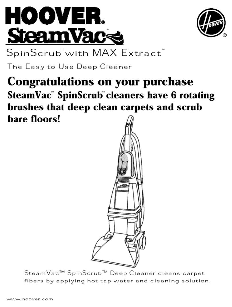 Hoover SteamVac SpinScrub User manual
