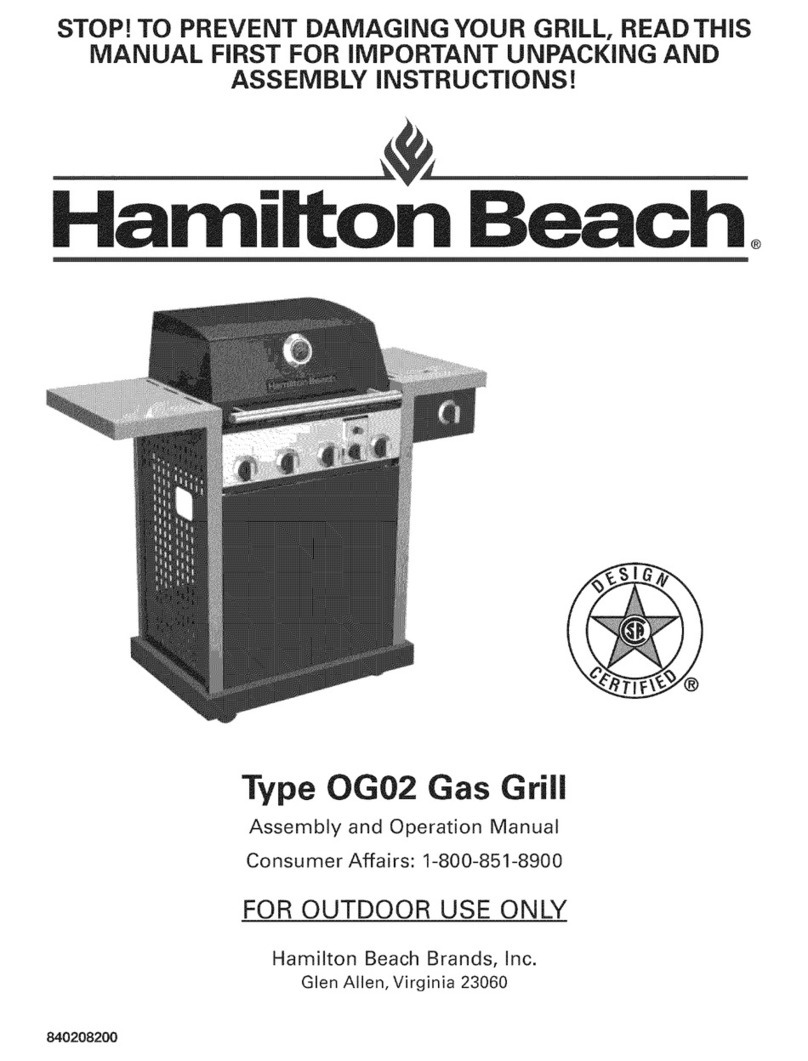 Hamilton Beach OG02 Assembly & operation manual Hamilton Beach OG02 Assembly & operation manual