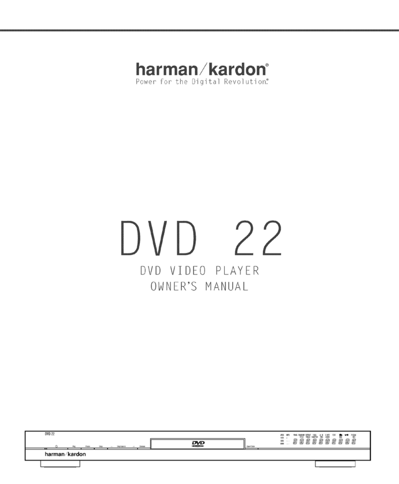 Harman Kardon DVD 22 owner's manual