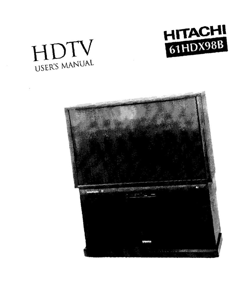Hitachi 61HDX98B user manual
