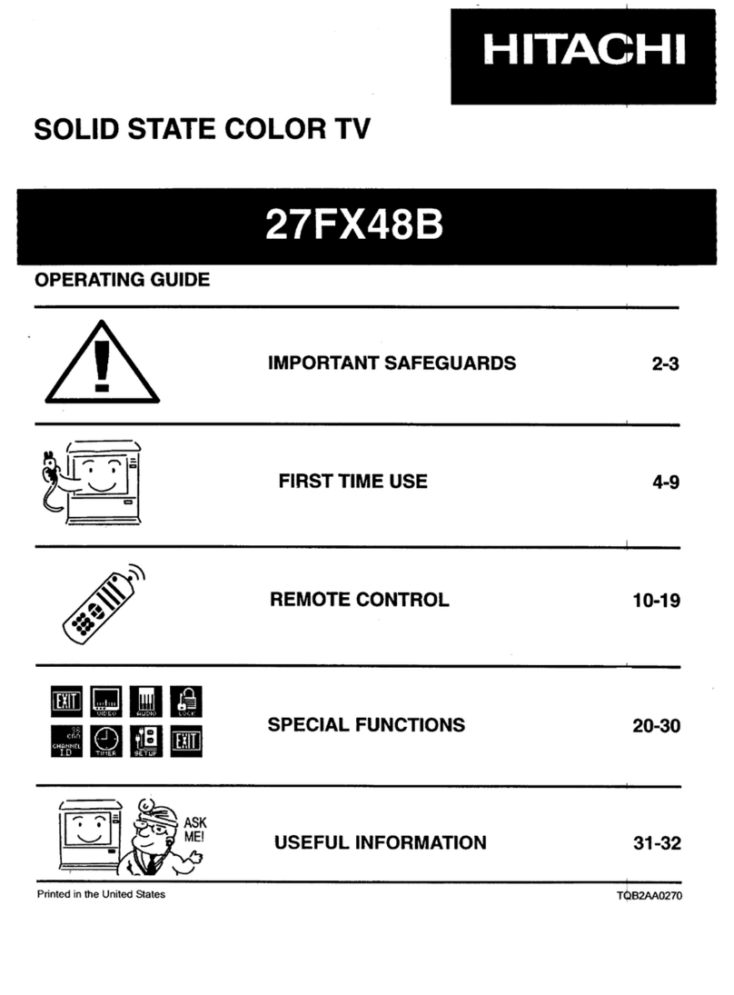 Hitachi 27FX48B User manual Hitachi 27FX48B User manual