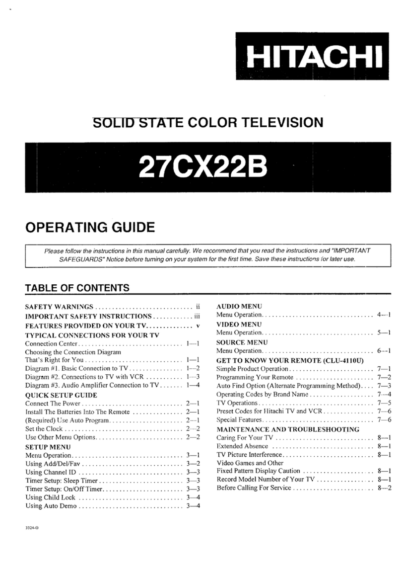 Hitachi 27CX22B User manual