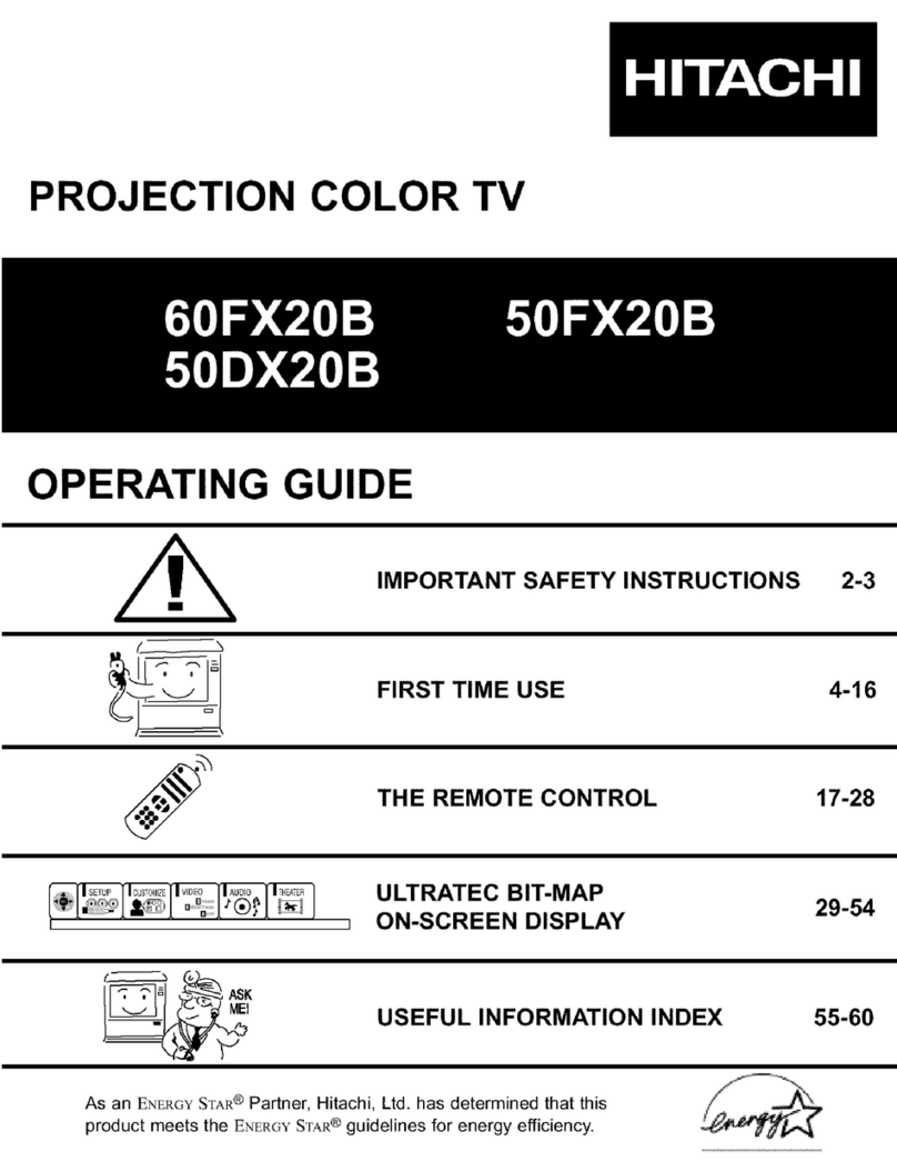 Hitachi 50DX20B operating guide