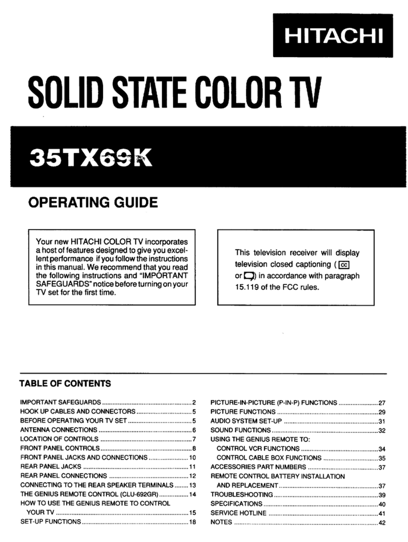Hitachi 35TX69K operating guide