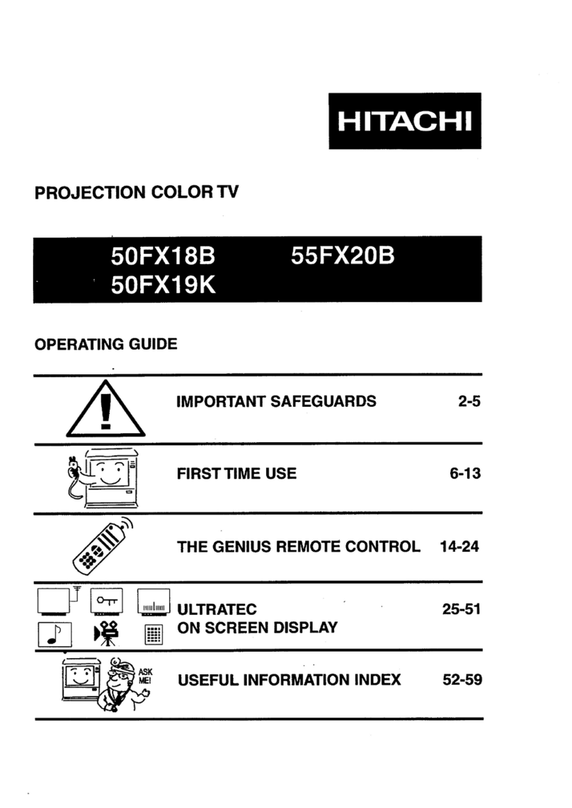 Hitachi 55FX20B User manual Hitachi 55FX20B User manual