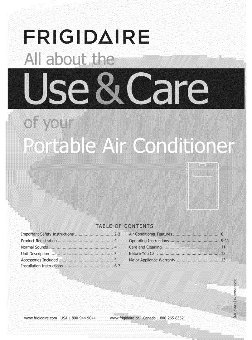 Frigidaire CRA073PU113 User manual