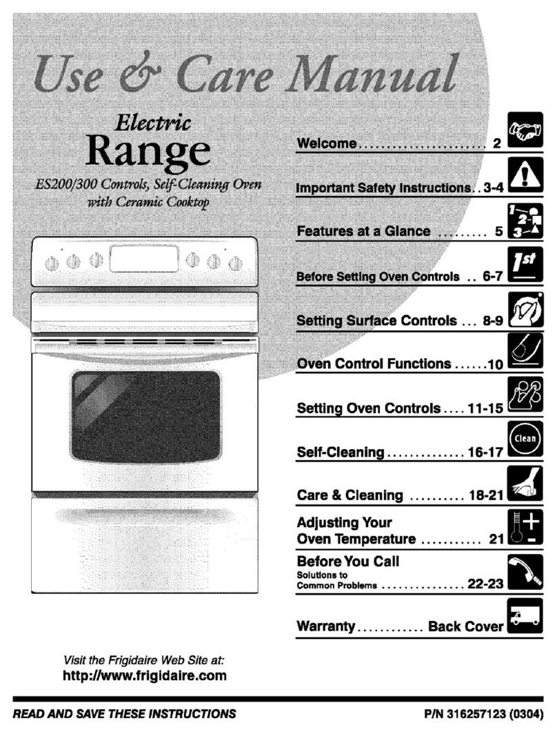 Frigidaire FEF365BWD User manual