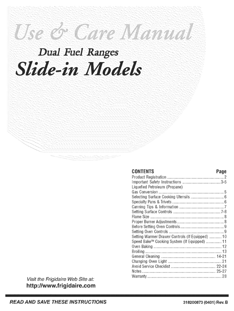 Frigidaire PLCS389DCB User manual Frigidaire PLCS389DCB User manual