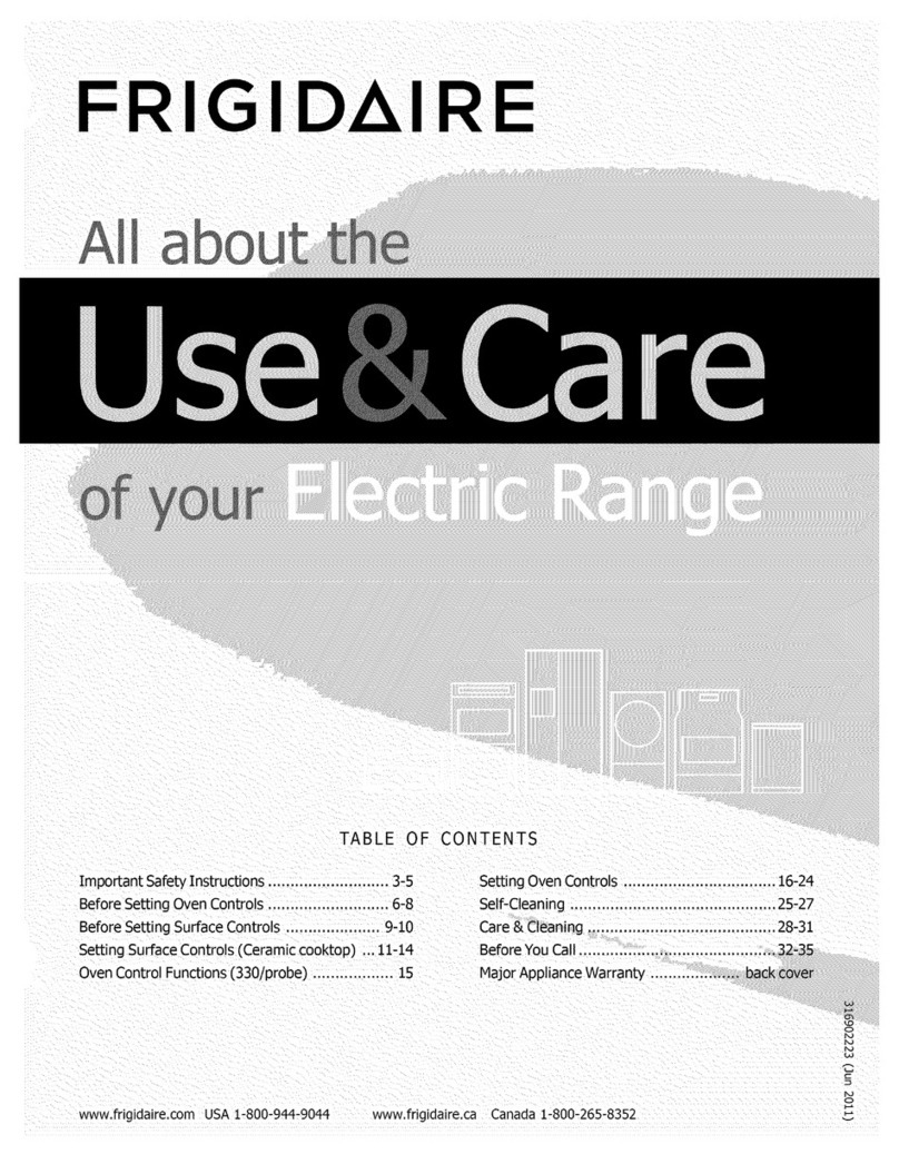 Frigidaire FGEF3032MFC User manual