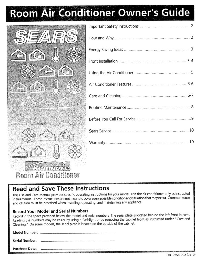 Kenmore Kenmore Room Air Conditioners User manual