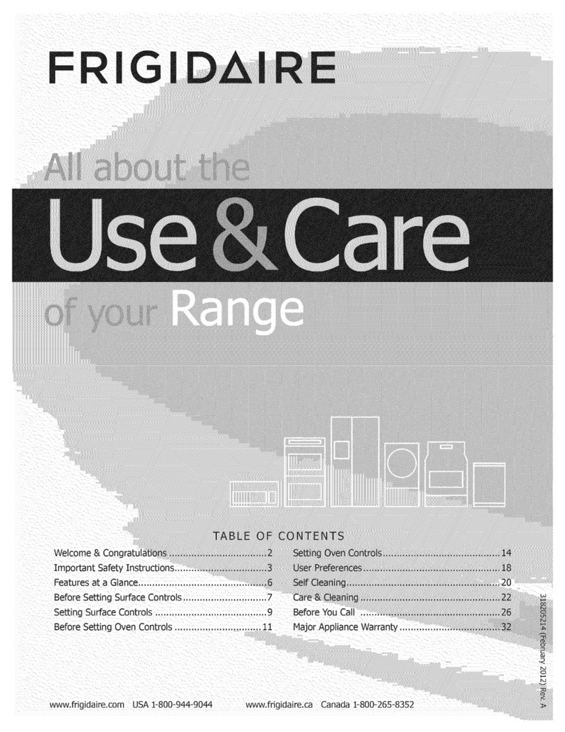 Frigidaire FGEF301DNBA User manual