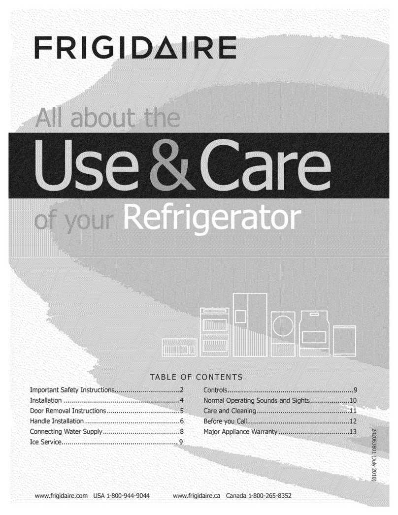 Frigidaire CFHT1713LZ1 Use & care guide