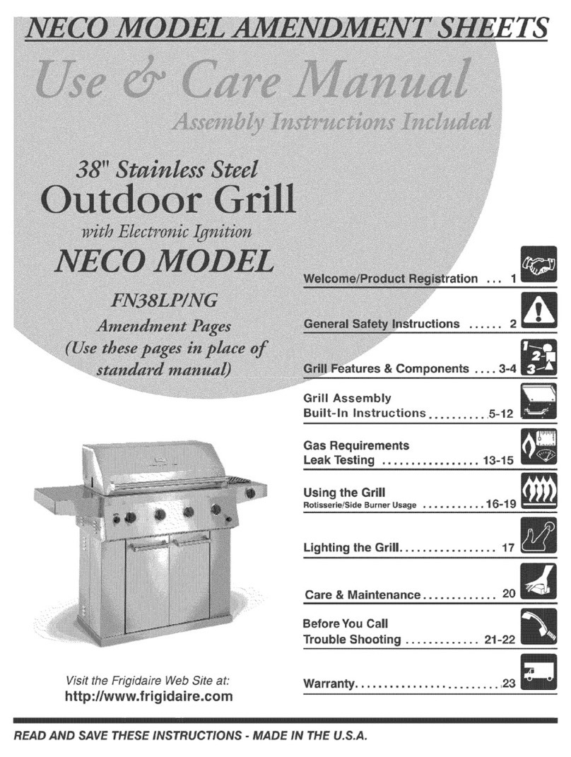 Frigidaire NECO FN38LP Use & care manual
