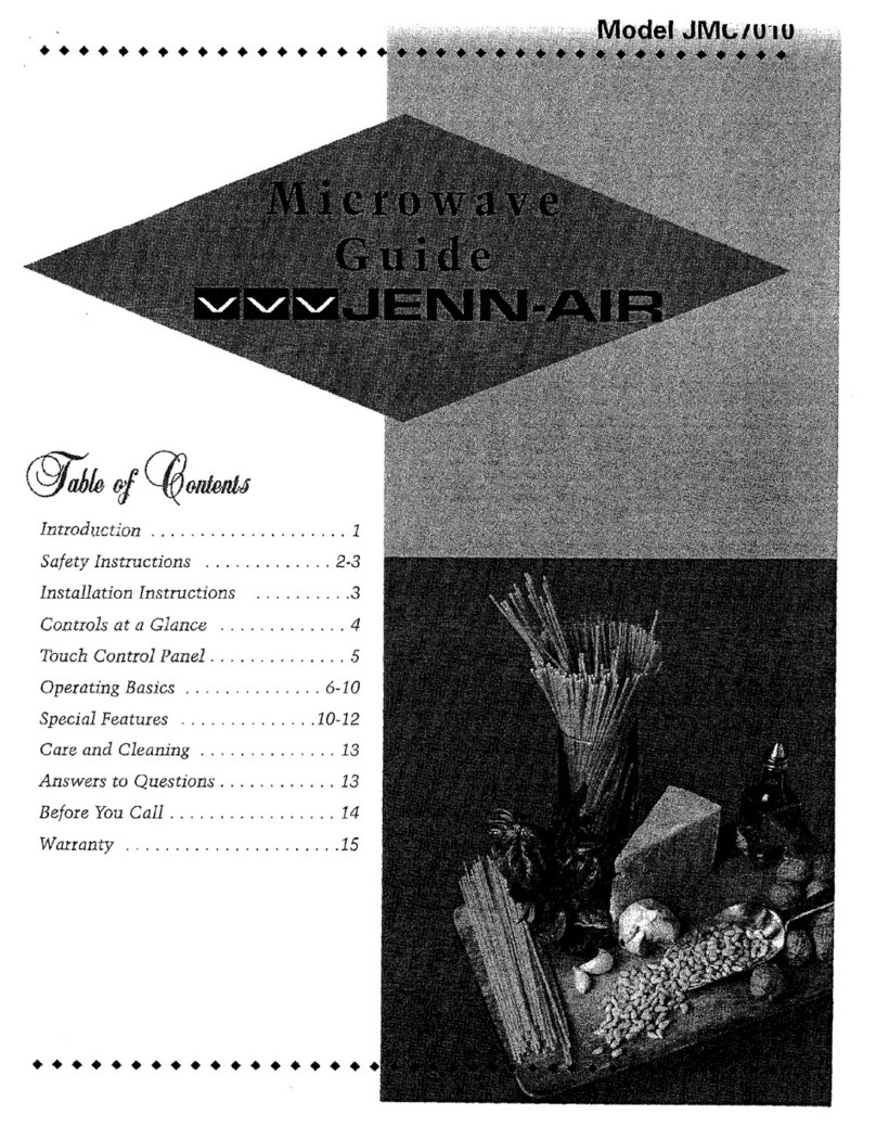 Jenn-Air JMC7010 Guide user guide