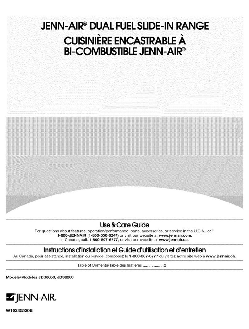 Jenn-Air JDS8850CDB Use & care guide
