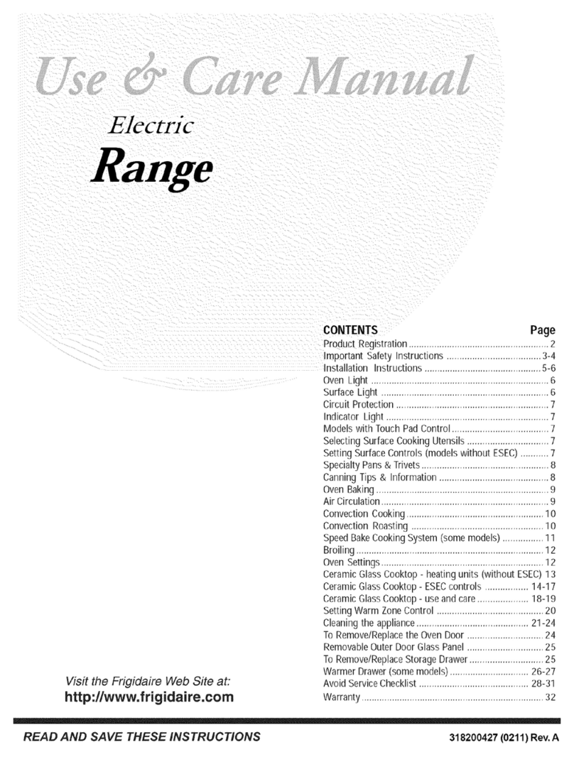 Frigidaire BFEF374CB1 Use & care manual Frigidaire BFEF374CB1 Use & care manual
