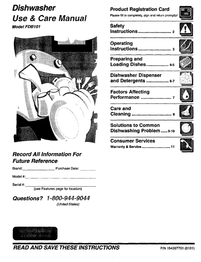 White FDB101 Use & care manual