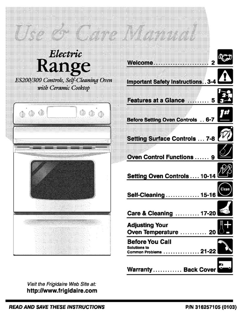 Frigidaire FEF366ASC User manual