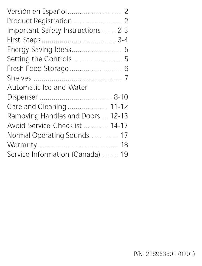 Electrolux FRS26ZSHB4 User manual
