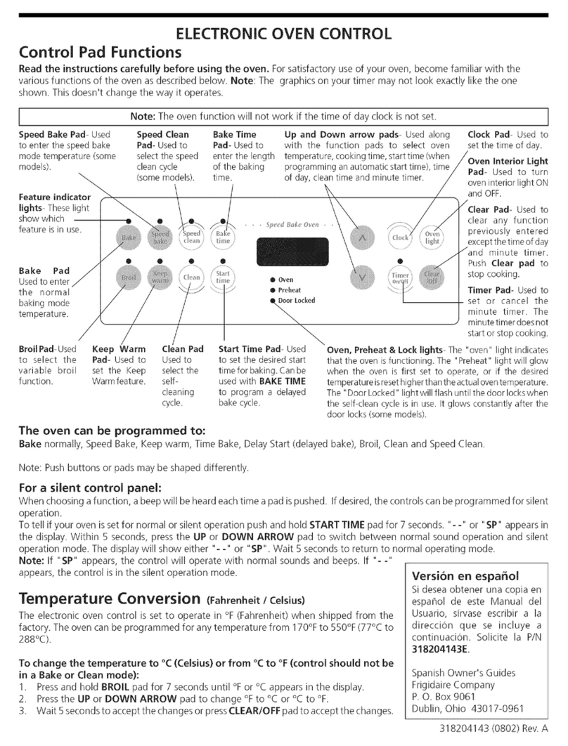 Frigidaire GLEB27Z7HBB Guide User manual