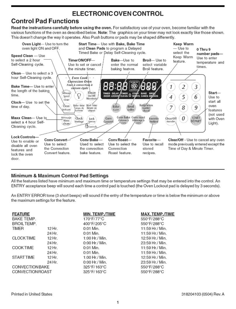 Frigidaire PGLEF385EC8 Guide User manual