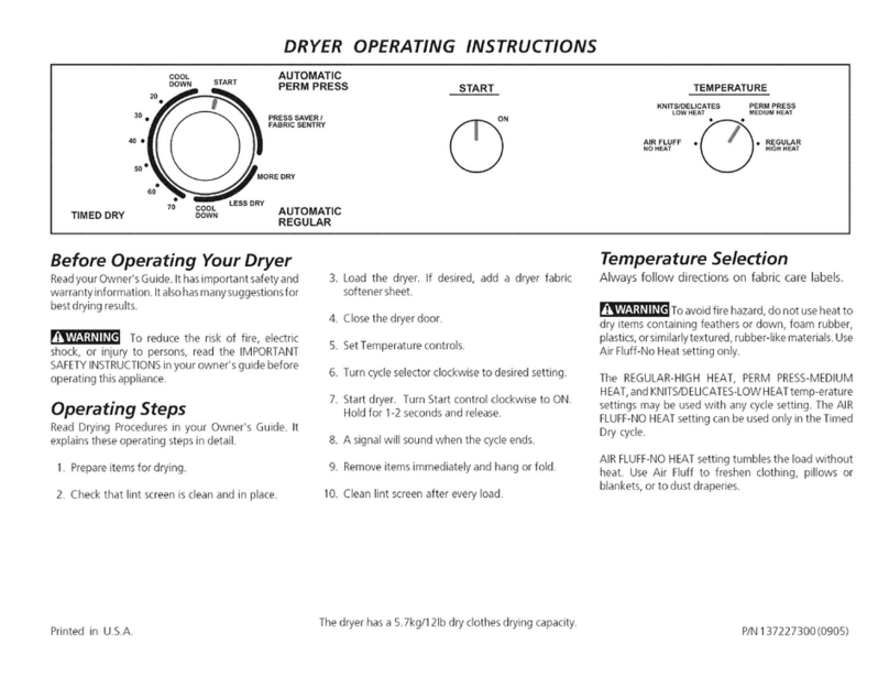 Frigidaire FLEB8200FS4 User manual