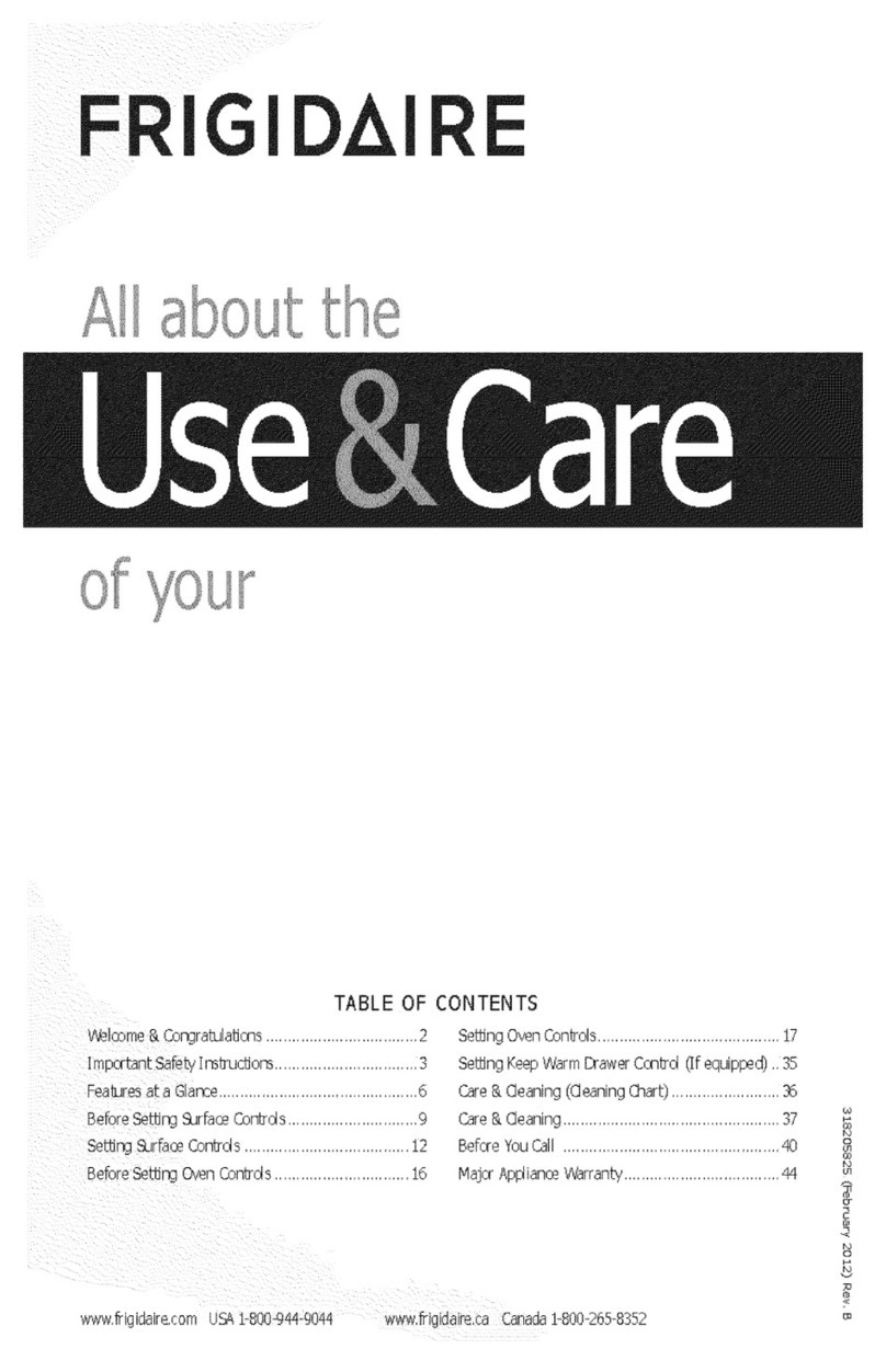 Frigidaire FGES3045KFE Owner's manual