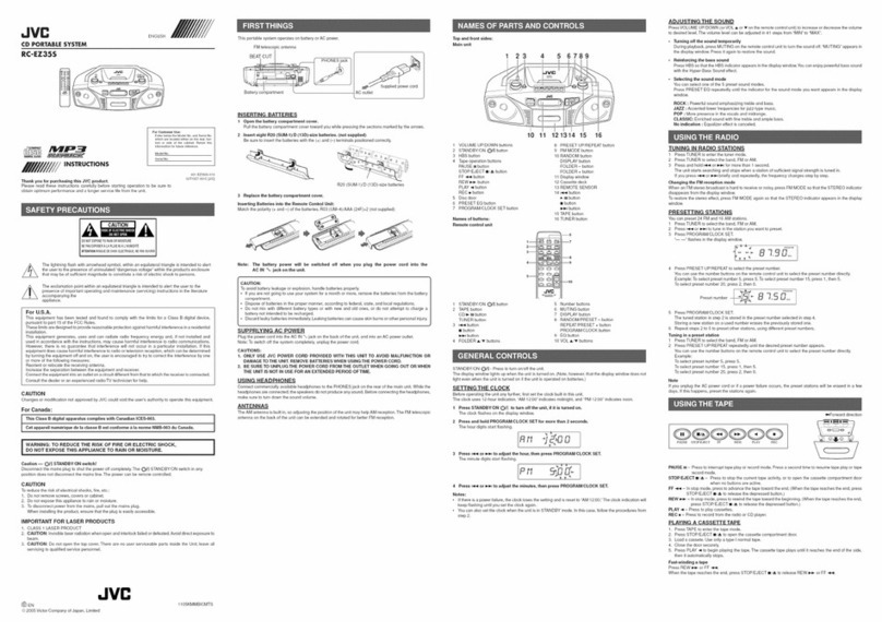 JVC RC-EZ355 User manual