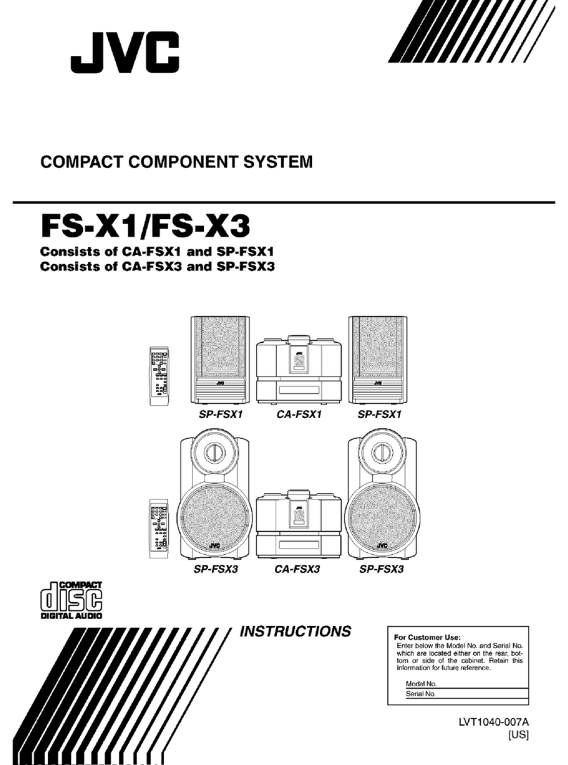 JVC FS-X 3 User manual JVC FS-X 3 User manual