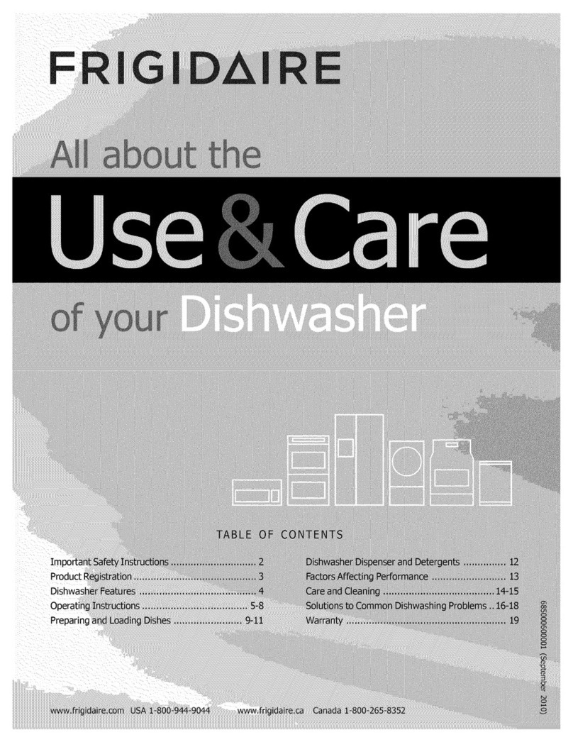 Frigidaire FGHD2455LW0 Owner's manual
