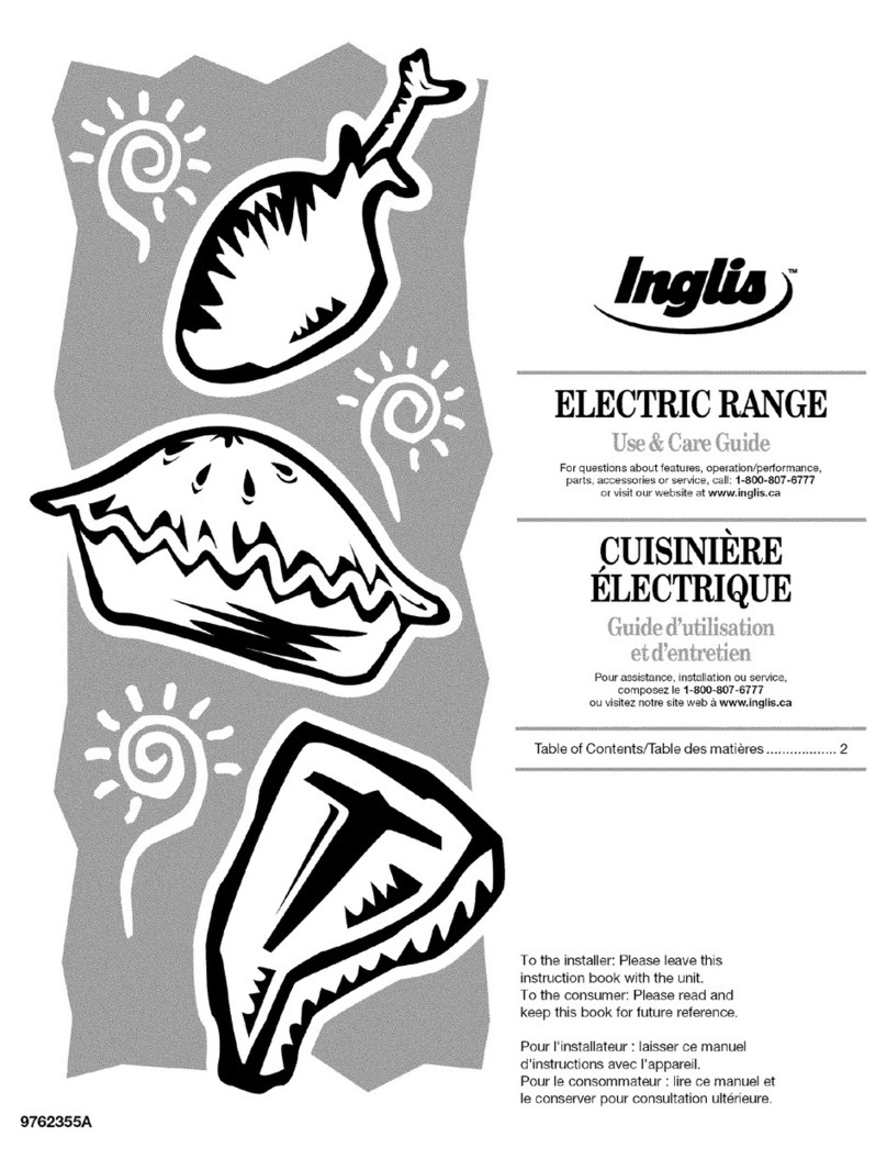 Inglis IRE31301 User manual Inglis IRE31301 User manual