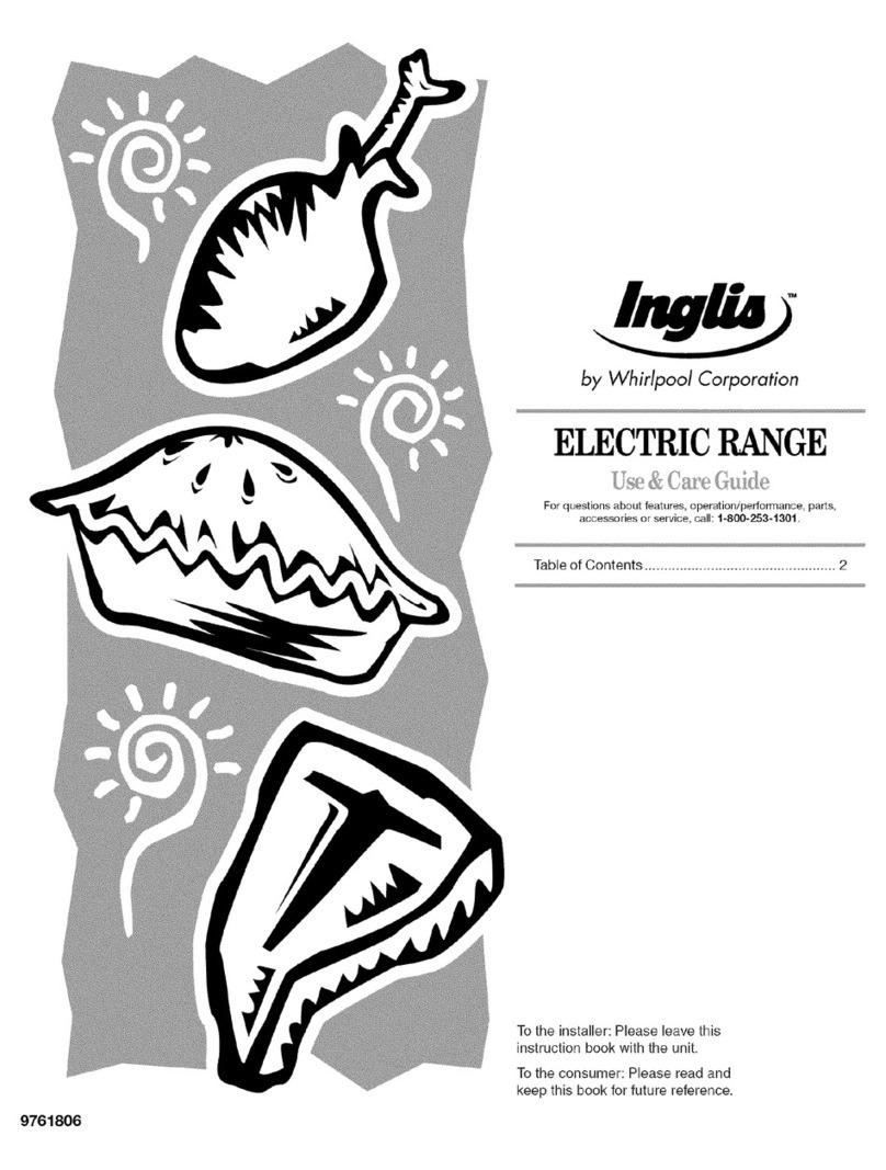 Inglis IES356RD0 Use & care guide