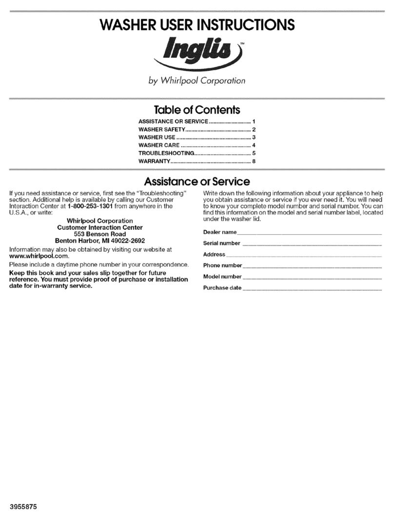 Inglis IM46000 User instructions
