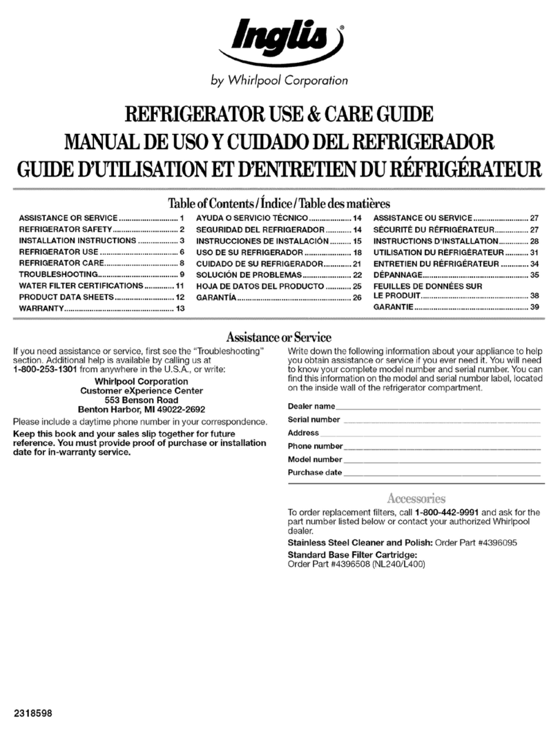 Inglis IS25AGXRQ02 User manual