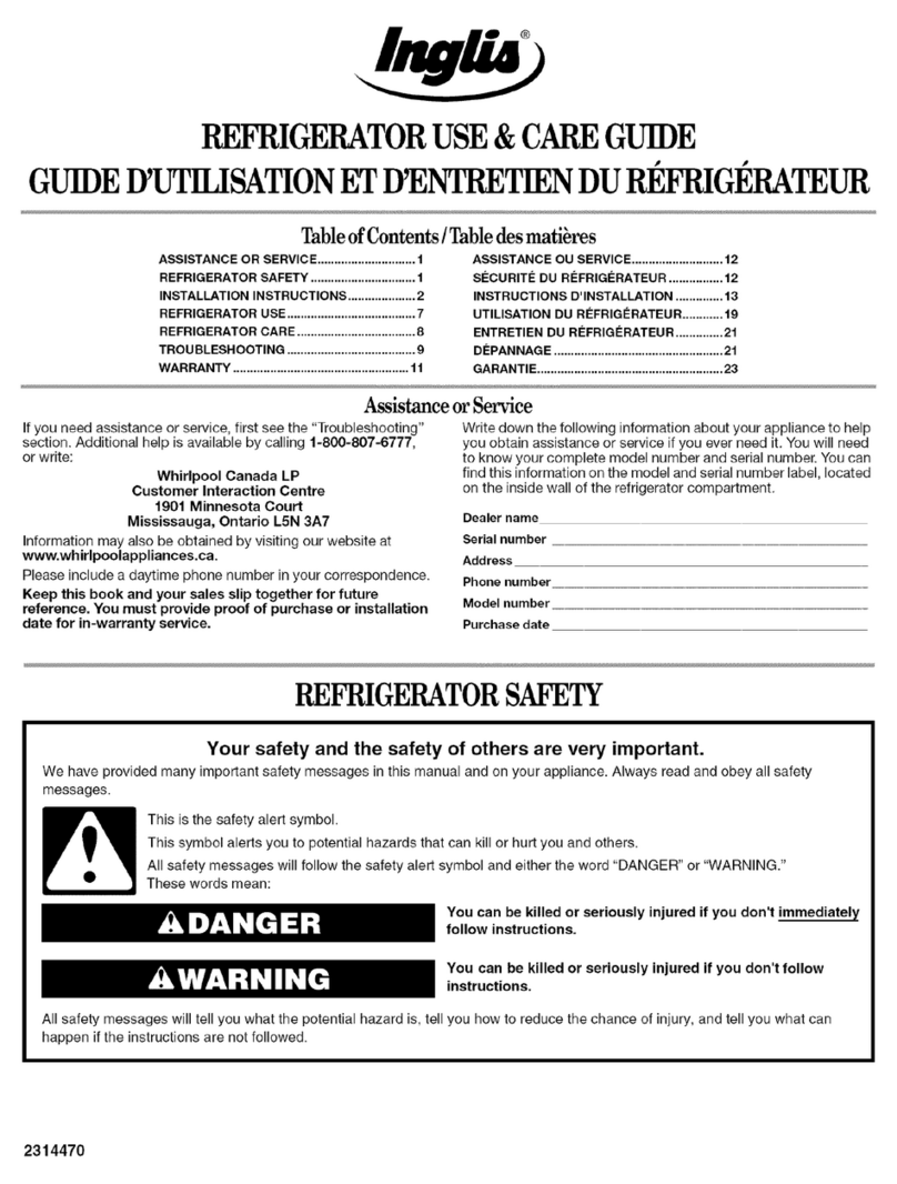 Inglis IMT186306 User manual