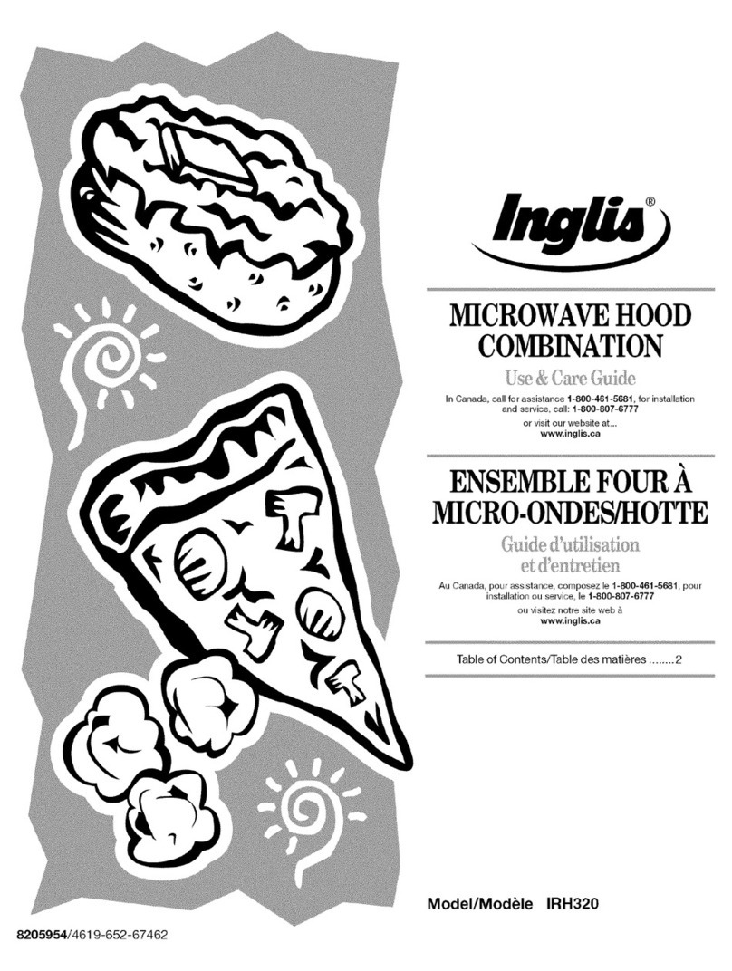 Inglis IRH320 Use & care guide