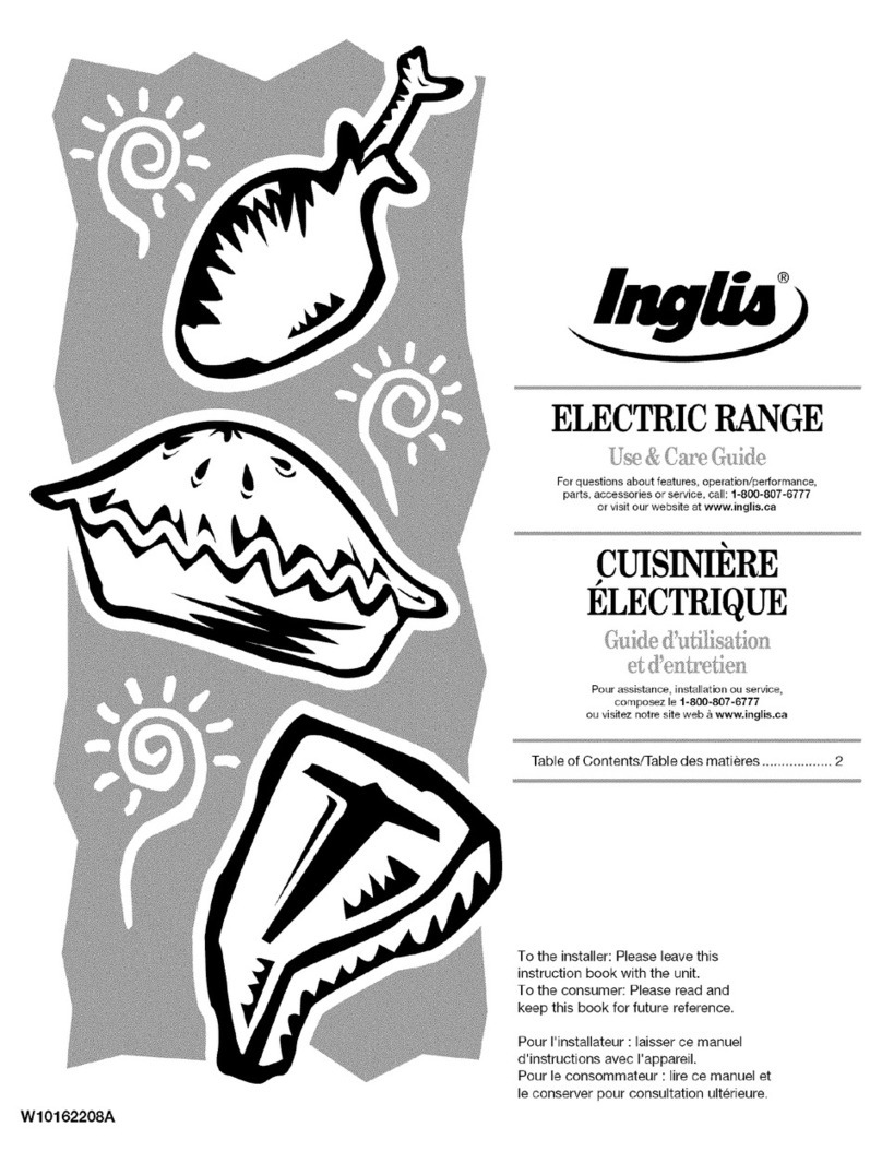 Inglis IRE82304 User manual Inglis IRE82304 User manual
