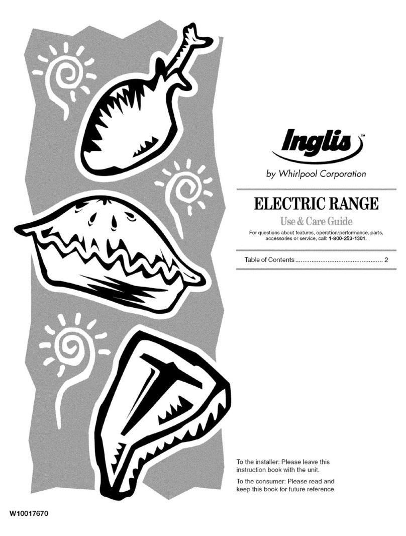 Inglis IES355RQ2 Use & care guide
