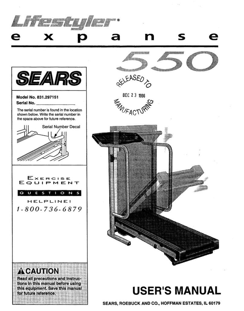 LIFESTYLER Expance 550 user manual