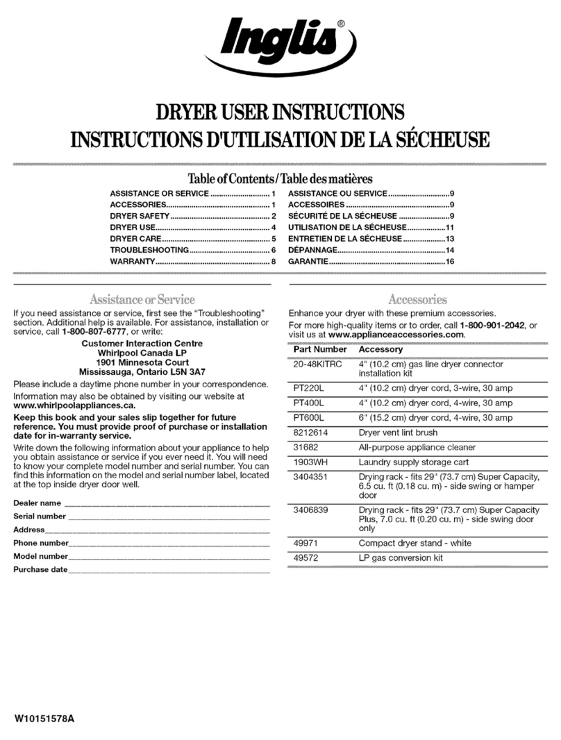 Inglis IV87001 User instructions