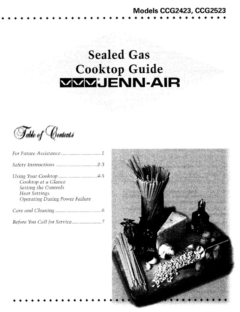 Jenn-Air CCG2523 Guide Guide