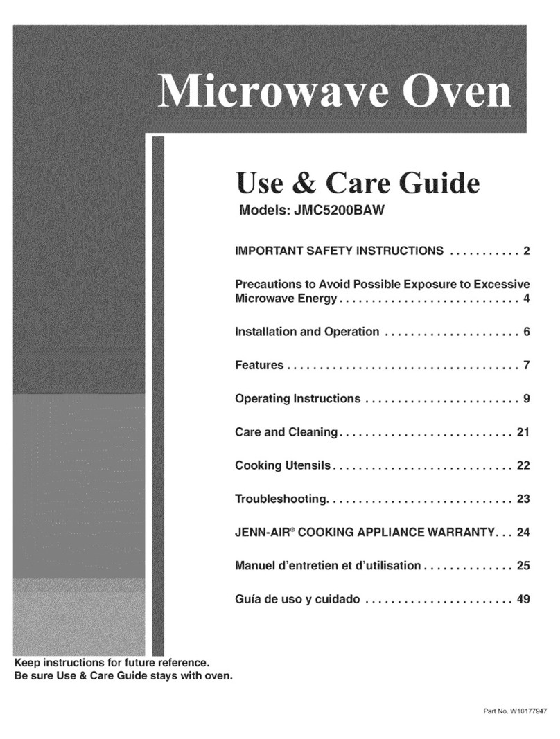 Jenn-Air JMC5200BAW User manual