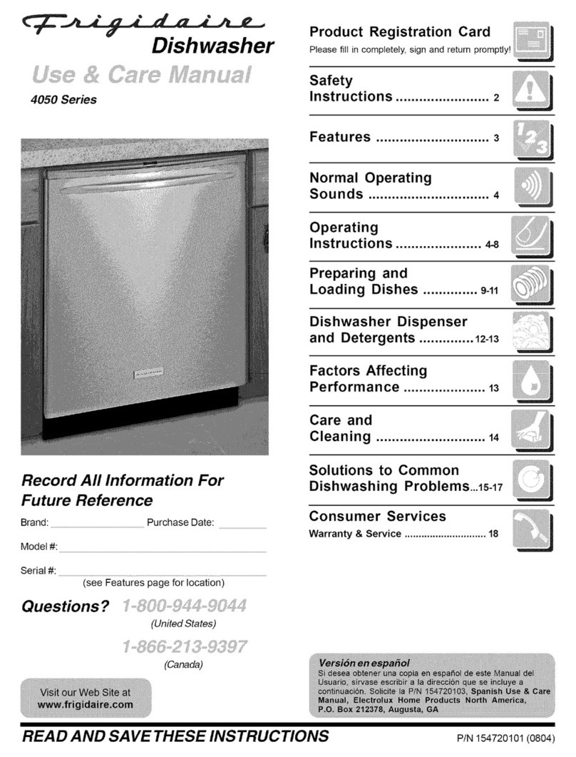 Frigidaire 4050 Series User manual