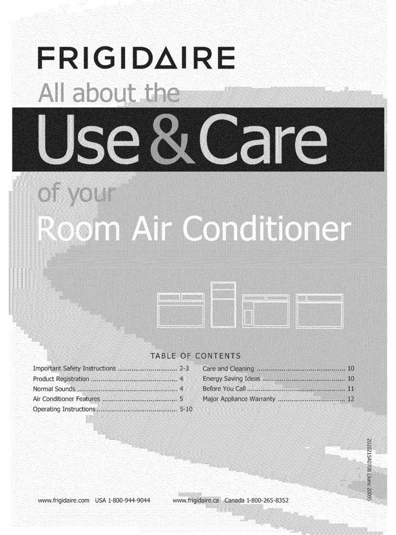 Frigidaire FRA12EZU213 User manual