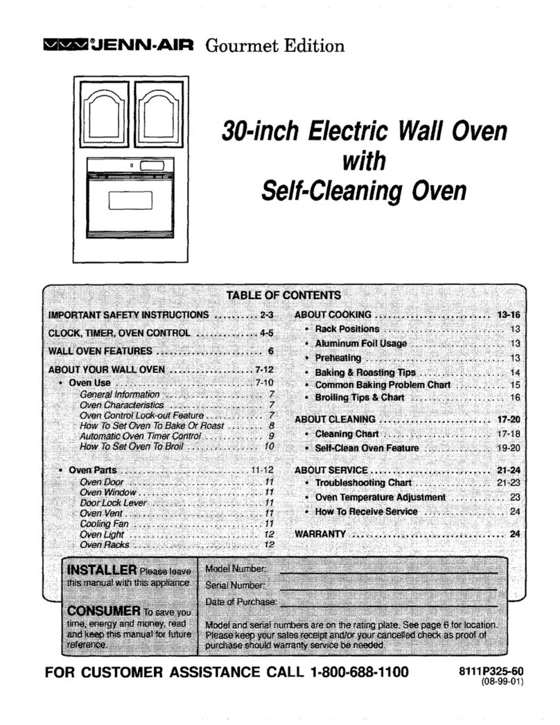 Jenn-Air W132B User manual