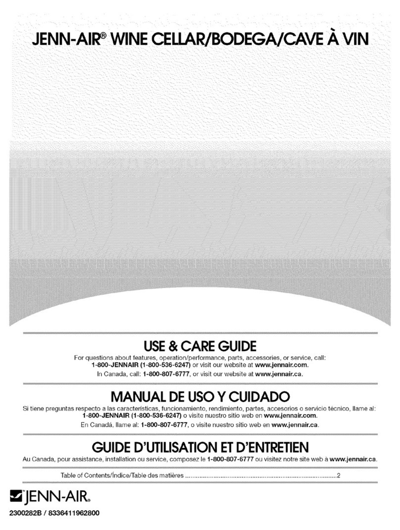 Jenn-Air JUW248LBRB00 Use & care guide